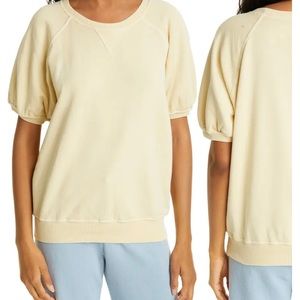 The Great. Short Sleeve Puff Sweatshirt